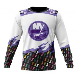 Personalized New York Islanders In October Together We Can Beat Cancer Long Sleeve