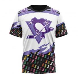 Personalized Pittsburgh Penguins In October Together We Can Beat Cancer Tshirt