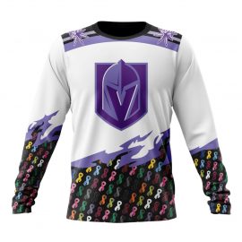 Personalized Vegas Golden Knights In October Together We Can Beat Cancer Long Sleeve