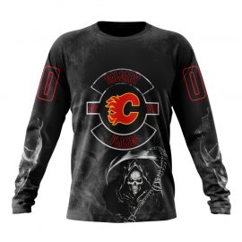 Personalized Calgary Flames Unique Rock Night Design Long Sleeve