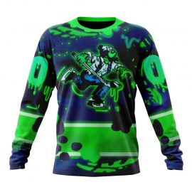 Personalized Vancouver Canucks Design For Halloween Night Long Sleeve