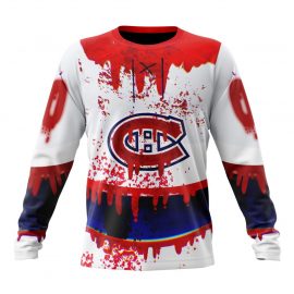 Personalized Montreal Canadiens Design For Halloween Night Long Sleeve