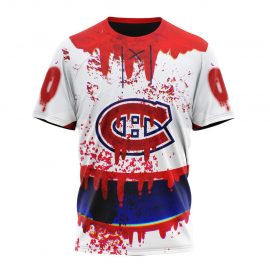Personalized Montreal Canadiens Design For Halloween Night Short Sleeve