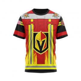 Personalized Vegas Golden Knights Honor Firefighter Uniform Short Sleeve