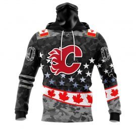Personalized Calgary Flames Our Beloved Canadien Flag Design Bandana Jersey