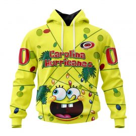 Personalized Carolina Unique Hurricanes Design With Spongebob Custom Jersey