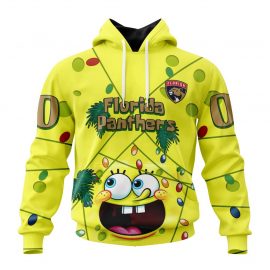 Personalized Florida Panthers Specialized Design With Spongebob Custom Jersey