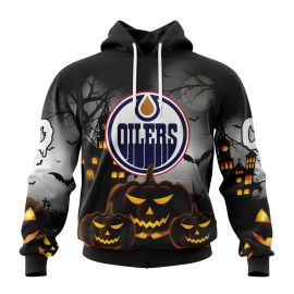 Personalized Edmonton Unique Oilers Design For Halloween Custom Jersey