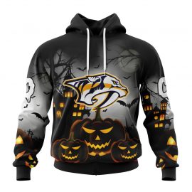 Personalized Nashville Predators Design For Halloween Custom Jersey