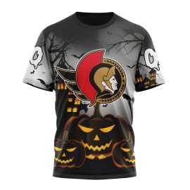 Personalized Ottawa Senators Design For Halloween Short Sleeve