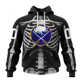 Personalized Buffalo Sabres Skeleton Design For Halloween Custom Jersey