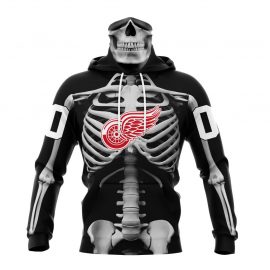 Personalized Detroit Red Wings Skeleton Design For Halloween Bandana Jersey