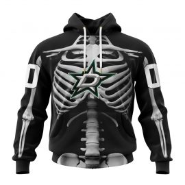 Personalized Dallas Stars Special Skeleton Design For Halloween Custom Jersey