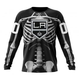 Personalized Los Angeles Unique Kings Skeleton Design For Halloween Long Sleeve