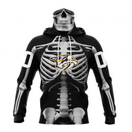 Personalized Nashville Predators Skeleton Design For Halloween Bandana Jersey