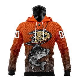 Personalized Anaheim Duck Design With Fishing Style Bandana Jersey