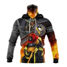 Personalized Pittsburgh Penguins Firefighter We Will Never Forget Bandana Jersey