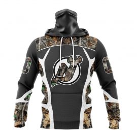 Personalized New Jersey Unique Devils Camo Hunting Design Masked Jersey