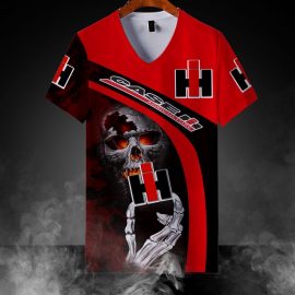 Case IH Big Logo Design Signature Short Sleeves Button Shirt