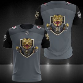 Vegas Golden Knights Big Logo Design Unique Short Sleeve II