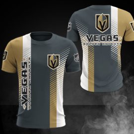 Vegas Golden Knights Big Logo Design Unique Short Sleeve V