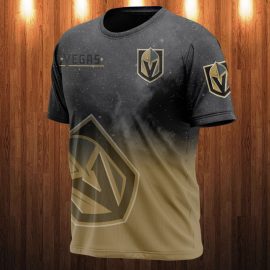 Vegas Golden Knights Big Logo Design Unique Short Sleeve VIII