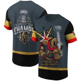 Vegas Golden Knights Big Logo Design Unique Short Sleeve XV