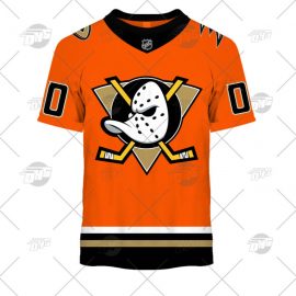 Personalized Name Number Anaheim Ducks Alternate Jersey Design Short Sleeve II