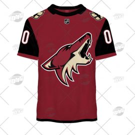 Personalized Name Number Arizona Coyotes Alternate Design Short Sleeve II