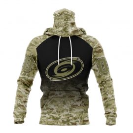 Personalized Carolina Unique Hurricanes Camo Design For Veterans Day Bandana Jersey