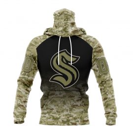 Personalized Seattle Kraken Camo Design For Veterans Day Bandana Jersey