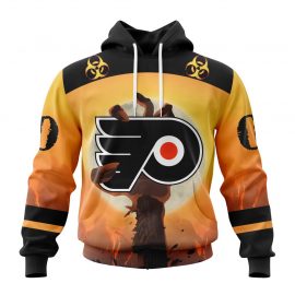 Personalized Philadelphia Flyers Special Zombie Design For Halloween Custom Jersey