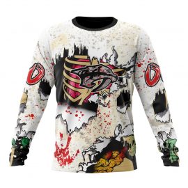 Personalized Nashville Predators Special Zombie Style For Halloween Long Sleeve
