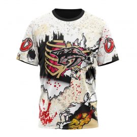 Personalized Nashville Predators Special Zombie Style For Halloween Short Sleeve
