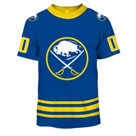 Personalized Name Number Buffalo Sabres Away Throwback Short Sleeve