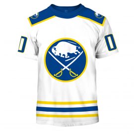 Personalized Name Number Buffalo Sabres Home Throwback Short Sleeve