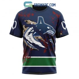 Personalized Vancouver Canucks Your Ribs For Halloween Design Short Sleeve