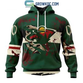 Minnesota Wild Personalized Design With Your Ribs For Halloween Custom Jersey
