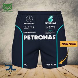 Mercedes Amg Petronas Dark Design Racing Style Unique Men Shorts