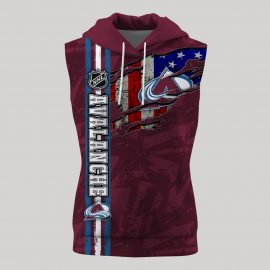 Personalized Colorado Unique Avalanche Big Logo Design Sleeveless Jersey II