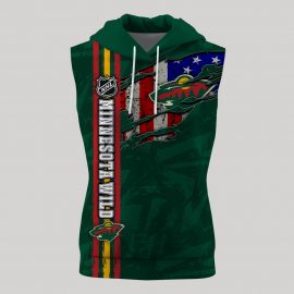 Personalized Minnesota Wild Big Logo Design Unique Sleeveless Jersey II