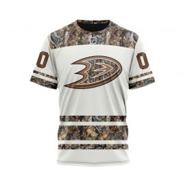 Anaheim Ducks Personalized Camping And Hunting Design Short Sleeve