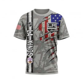 Los Angeles Unique Kings Personalized Scratch Design Short Sleeve
