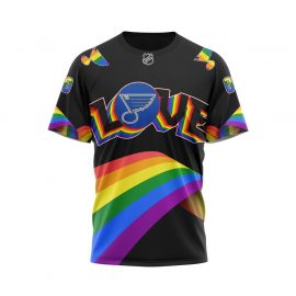 St Louis Blues Personalized LGBT Pride Design Short Sleeve