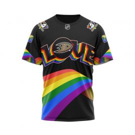 Anaheim Ducks Personalized LGBT Pride Design Short Sleeve