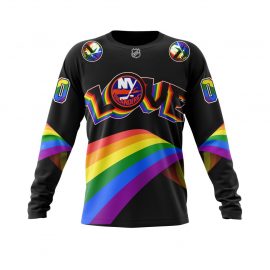 New York Islanders Personalized LGBT Pride Design Long Sleeve