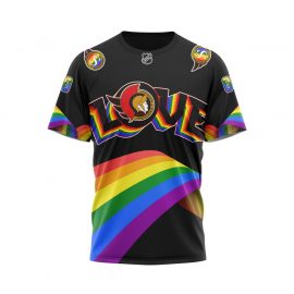 Ottawa Senators Personalized LGBT Pride Design Unique Short Sleeve
