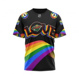 Minnesota Wild Personalized LGBT Pride Design Unique Short Sleeve