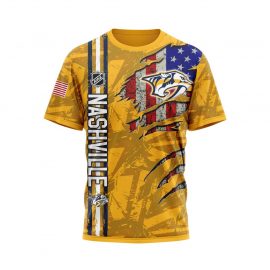 Nashville Predators Personalized Scratch Design Unique Short Sleeve