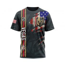 Vegas Golden Knights Personalized Scratch Design Unique Short Sleeve